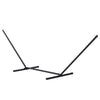 Outsunny 11.8'L Hammock Stand Extra Long Heavy Duty Straight Pole Day Bed Swing Metal Frame Simple Set Up Garden Outdoor Camping Picnic Use Black