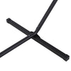 Outsunny 11.8'L Hammock Stand Extra Long Heavy Duty Straight Pole Day Bed Swing Metal Frame Simple Set Up Garden Outdoor Camping Picnic Use Black