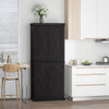 HOMCOM 72.5" Kitchen Pantry Cabinet, Freestanding Kitchen Pantry Storage Cabinet with 4 Doors, Drawer and Adjustable Shelves, Black