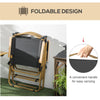 Outsunny Set of 2 Camping Chair, Lightweight Folding Chair, Portable Armchairs, Excellent for Festivals, Fishing, Beach and Hiking, Black