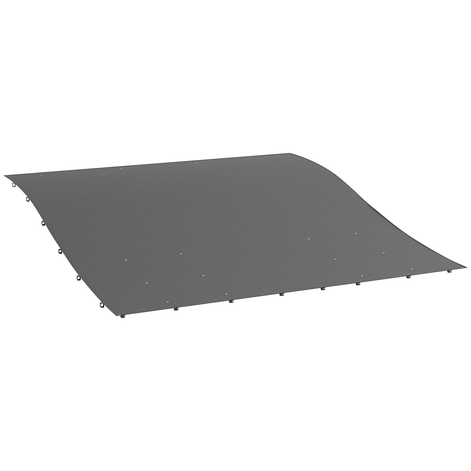 Outsunny 3.8 x 3.8 ft Pergola Canopy Replacement, Pergola Shade Canopy with Drainage Holes, Easy to Install, for 10' x 10' Pergola (Outsunny 84C-038 Series), Dark Grey