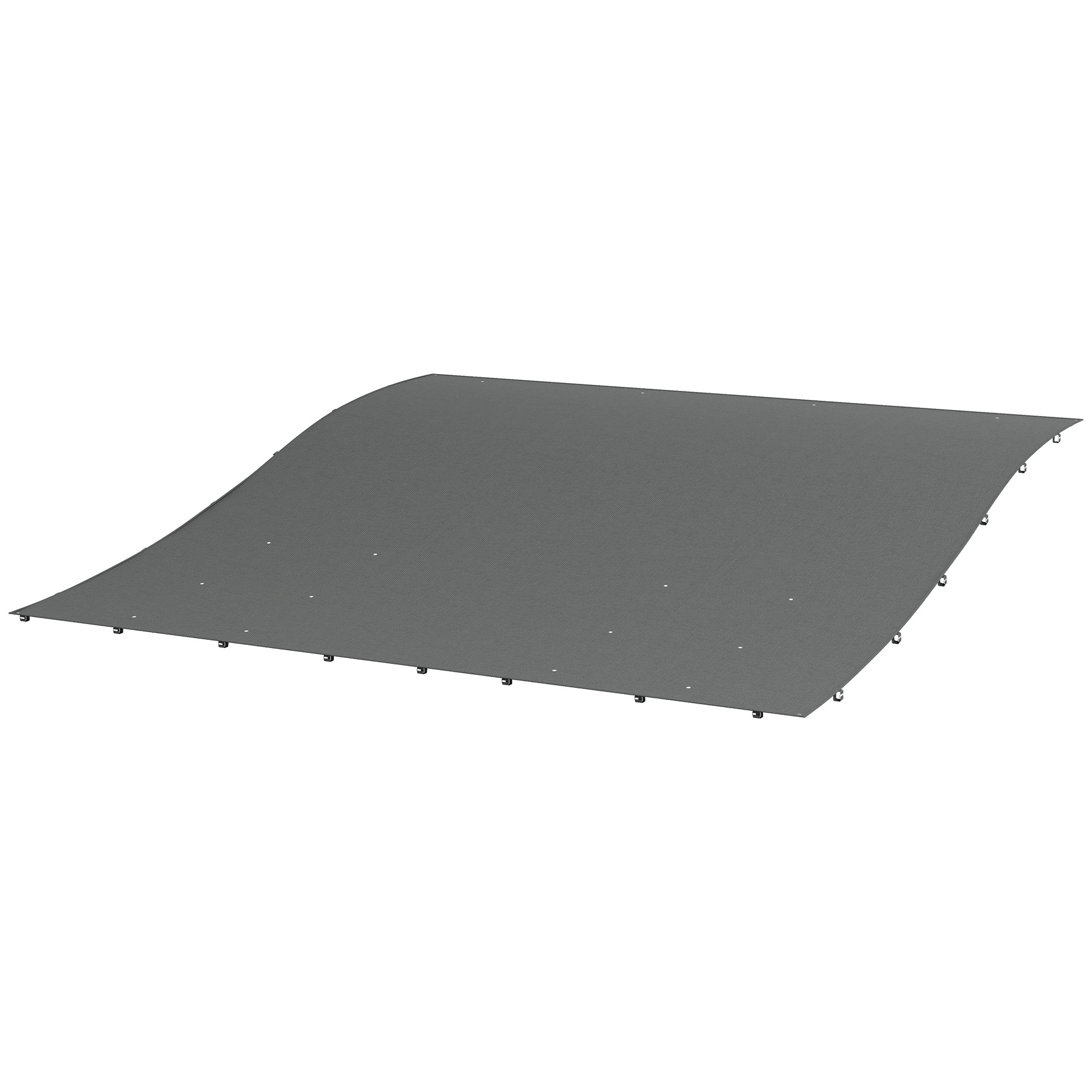 Outsunny 3.8 x 3.8 ft Pergola Canopy Replacement, Pergola Shade Canopy with Drainage Holes, Easy to Install, for 10' x 10' Pergola (Outsunny 84C-038 Series), Dark Grey