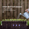 Outsunny 12 Pockets Raised Garden Bed with Greenhouse and Roll Up Windows, Wooden Planter Box Kit with Cover, Dual Use for Vegetables, Flowers, 4' x 3' x 2', Natural Wood