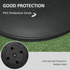 Outsunny 44 lbs Cement Umbrella Base Holder 19" Heavy Duty Round Parasol Stand for Patio, Outdoor, Backyard, Black