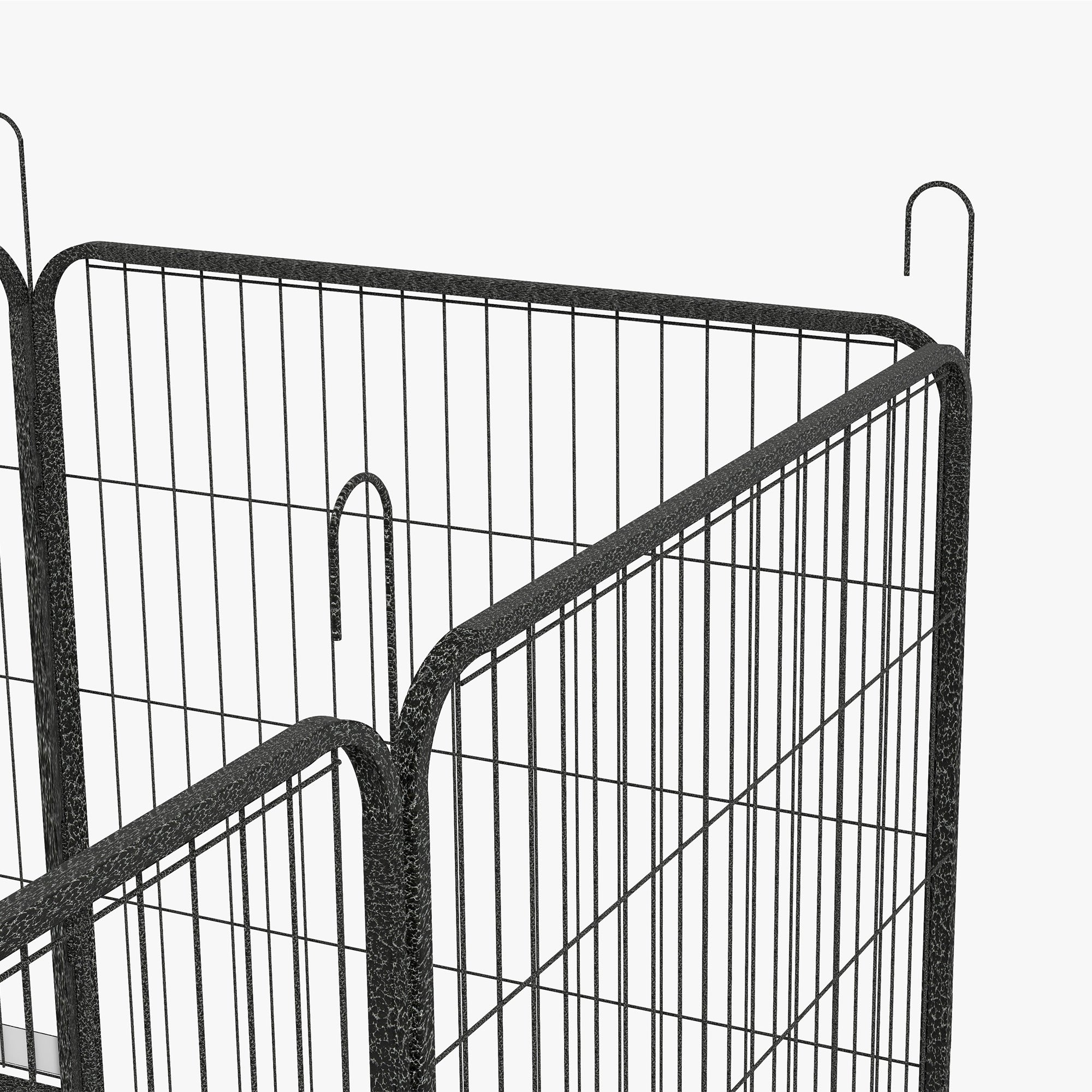 PawHut Dog Pen 12 Panels Puppy Pen Heavy Duty Pet Playpen for Indoor Outdoor for Dogs, Rabbits, Ducks 80cm High