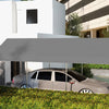 Outsunny 10 x 20 ft Carport Replacement Canopy Cover, UV Resistant Garage Car Cover with Ball Bungee Cords, Dark Grey, (Only Cover)
