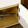 HOMCOM Microwave Cabinet, Modern Kitchen Cupboard with Drawer, Storage Cabinets and Cable Hole, Buffet Sideboard, White