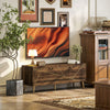 HOMCOM TV Stand for up to 60 Inch TV, Modern Entertainment Center with 3 Doors, TV Console Table with 2 Cable Holes and 2 Adjustable Shelves for Living Room, Rustic Brown