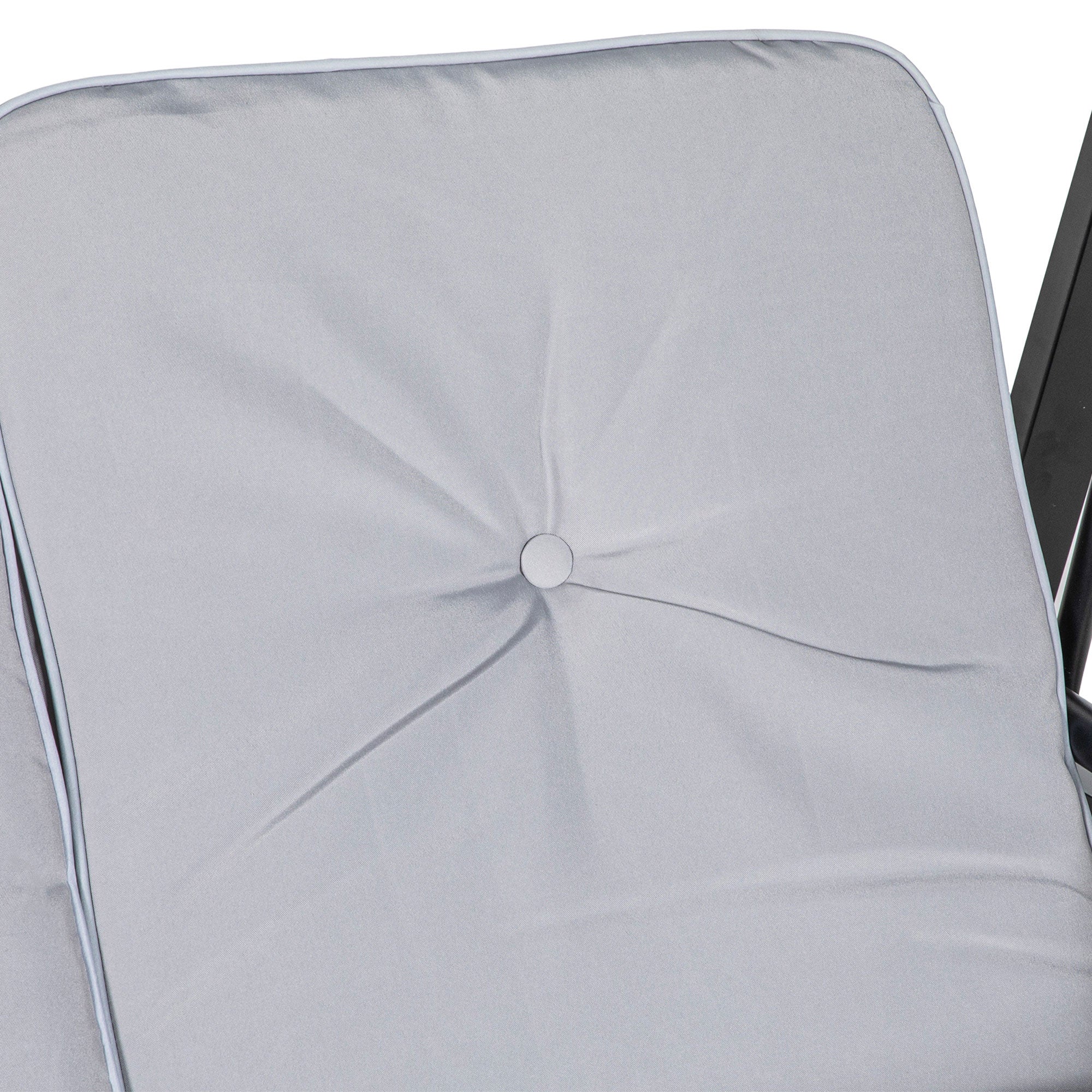 Outsunny 2 Seater Covered Outdoor Swing Chair Porch Swing Bench Lounger Hammock with Removable Cushion Tilt Canopy, Grey