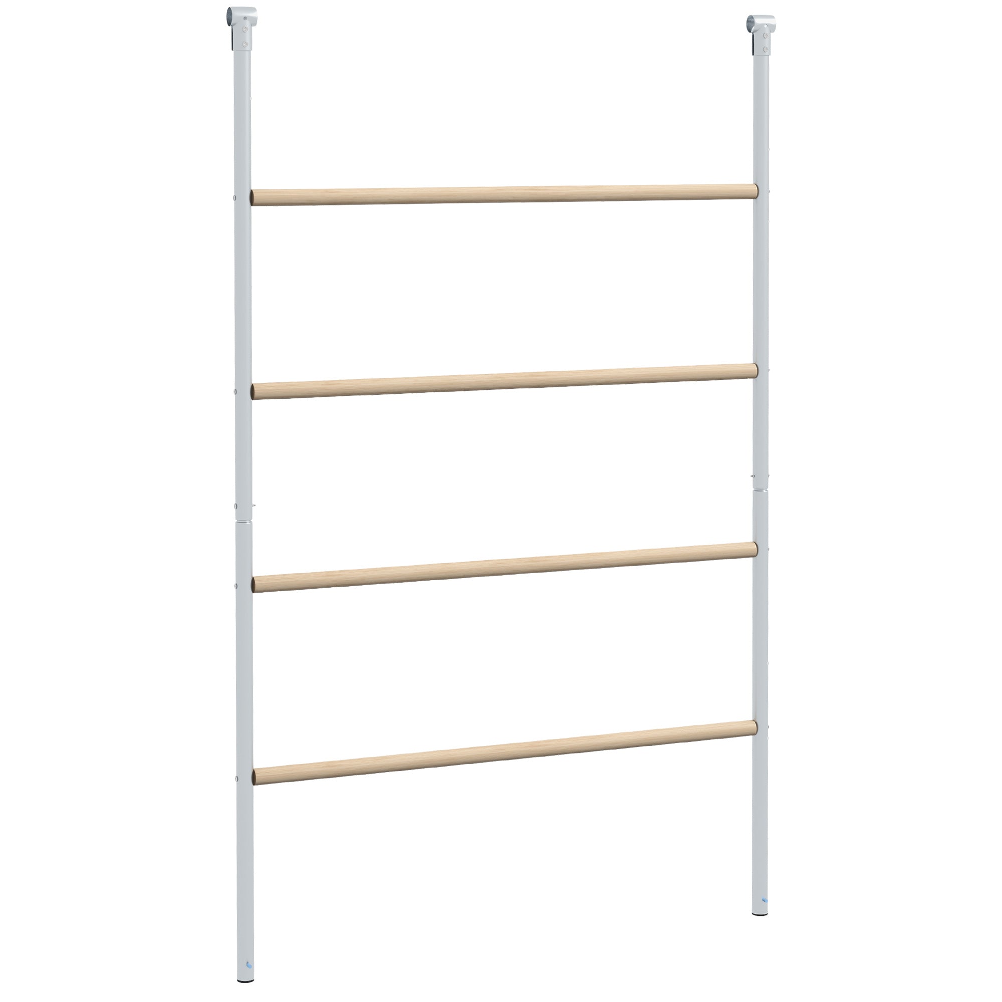 PawHut Chicken Perch for Coop, Wooden and Galvanized Steel Jungle Gym Roosting Bar Ladder for Backyard Poultry, 55" x 33.75"