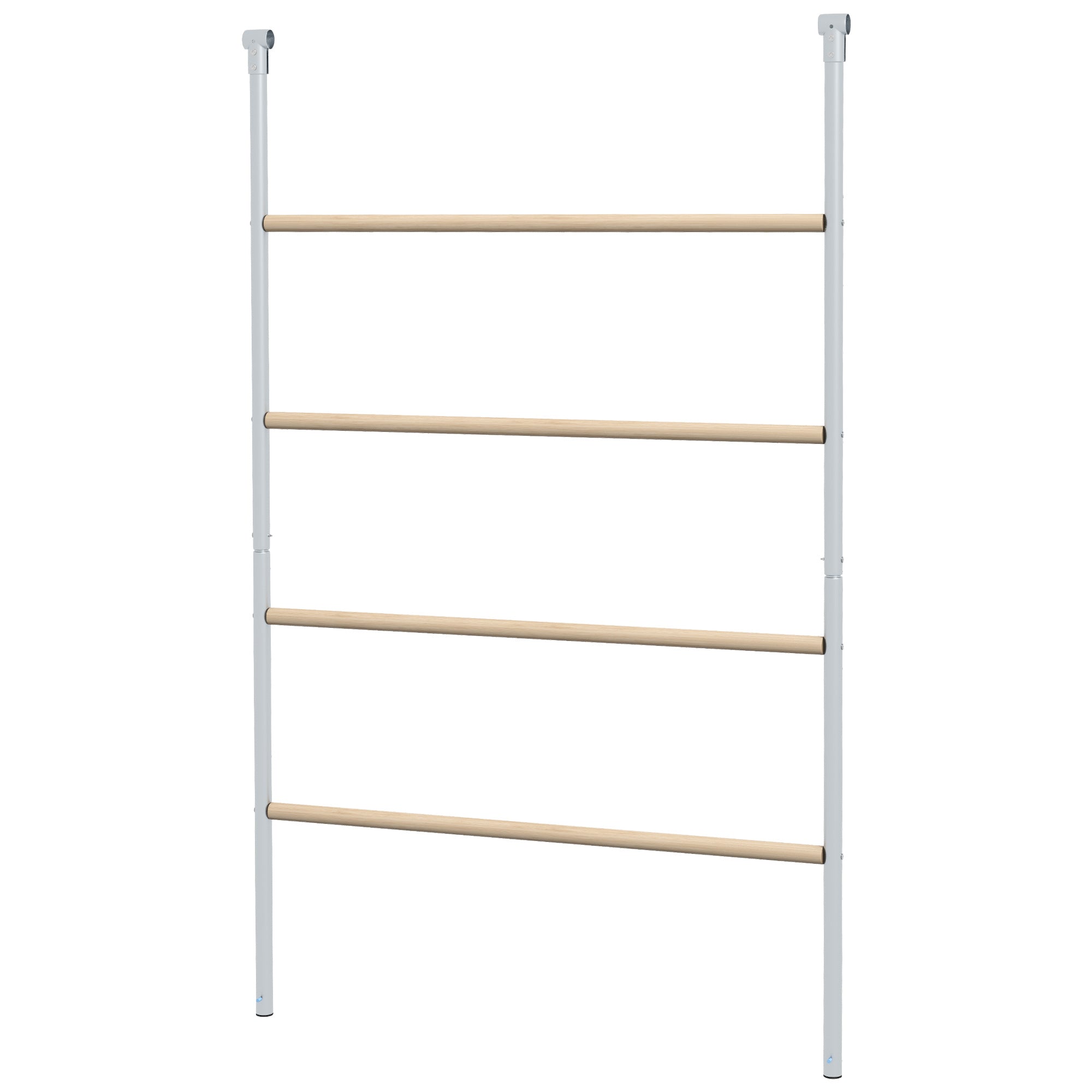 PawHut Chicken Perch for Coop, Wooden and Galvanized Steel Jungle Gym Roosting Bar Ladder for Backyard Poultry, 55" x 33.75"