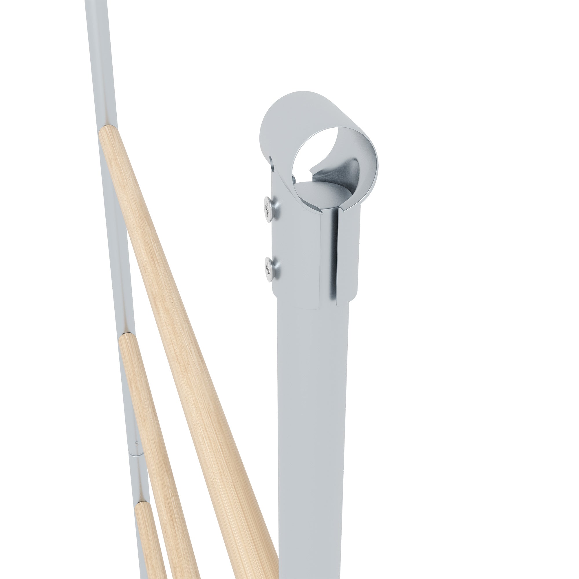 PawHut Chicken Perch for Coop, Wooden and Galvanized Steel Jungle Gym Roosting Bar Ladder for Backyard Poultry, 55" x 33.75"