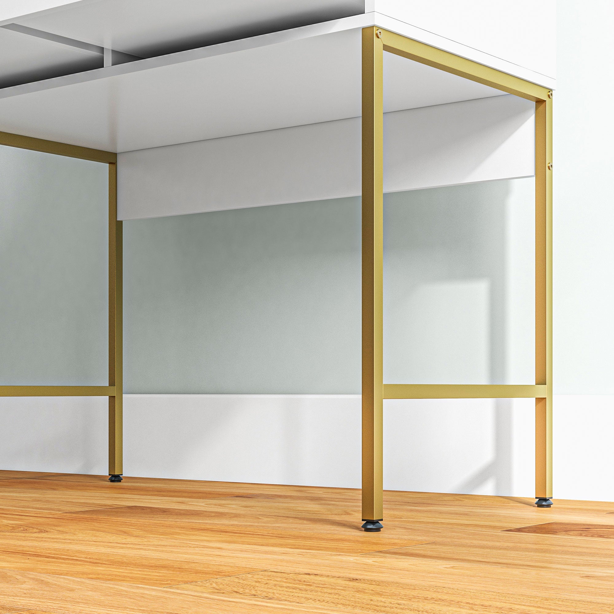 HOMCOM Vanity Set with Lighted Mirror and Stool, Makeup Vanity Desk with Drawers and Shelves, 2 Lighting Modes, 10 Bulbs, Modern Dressing Table for Bedroom, White