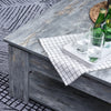 HOMCOM Modern Coffee Table with Storage Shelf, Square  Cocktail Table, Center Table for Living Room, Grey