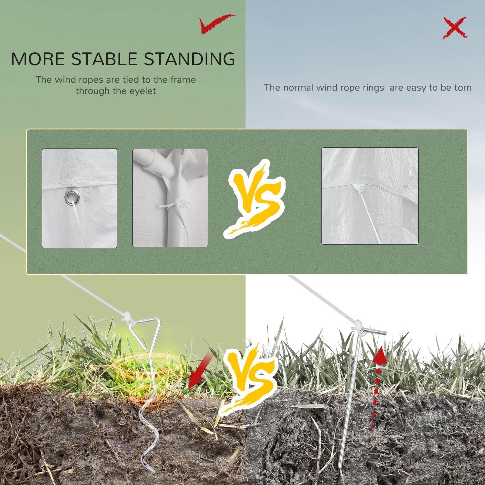 Outsunny 10 x 28ft Portable Party Tent, Gazebo Wedding Party Tent for Garden Dining and Outdoor with 5 Removable Sidewalls, White