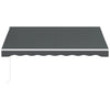 Outsunny 10' x 8' Electric Awning, Retractable Awning Sun Shade Shelter with Remote Controller, Manual Crank Handle and Aluminum Frame, for Deck, Balcony, Yard, Grey