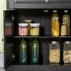 HOMCOM Sideboard Buffet Cabinet, Modern Kitchen Cabinet with 2 Drawers and Adjustable Shelves, Coffee Bar Cabinet, Black