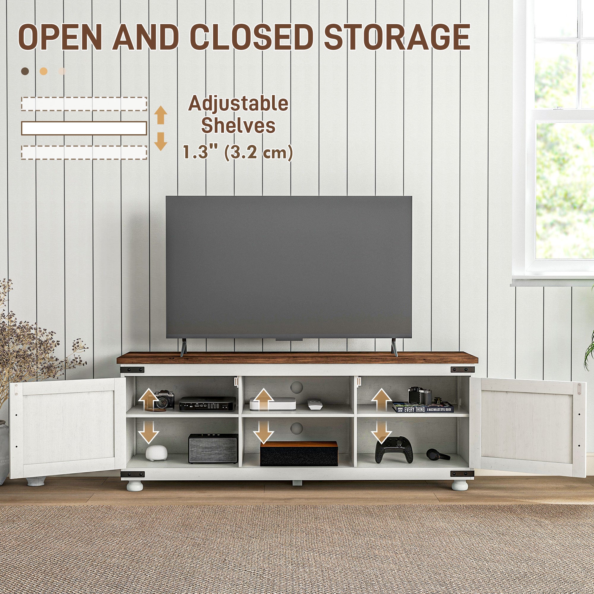 HOMCOM TV Stand for up to 65