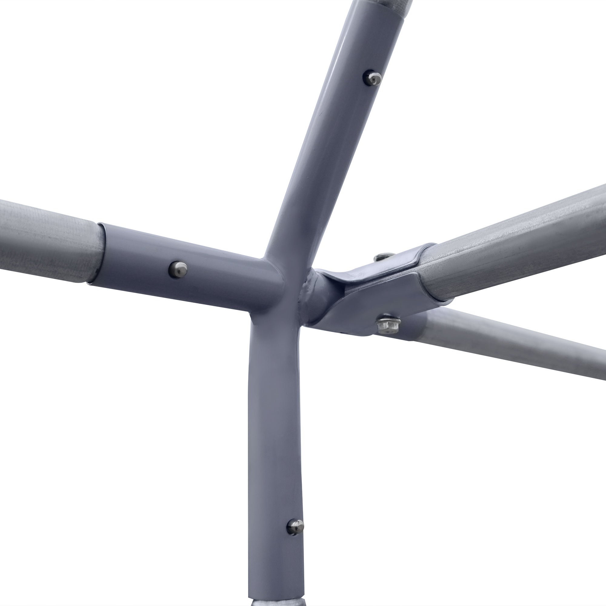 PawHut Galvanized Large Metal Chicken Coop Cage Walk-in Enclosure Poultry Hen Run House Playpen Rabbit Hutch with Cover for Outdoor Backyard 9.2' x 6.2' x 6.5' Silver