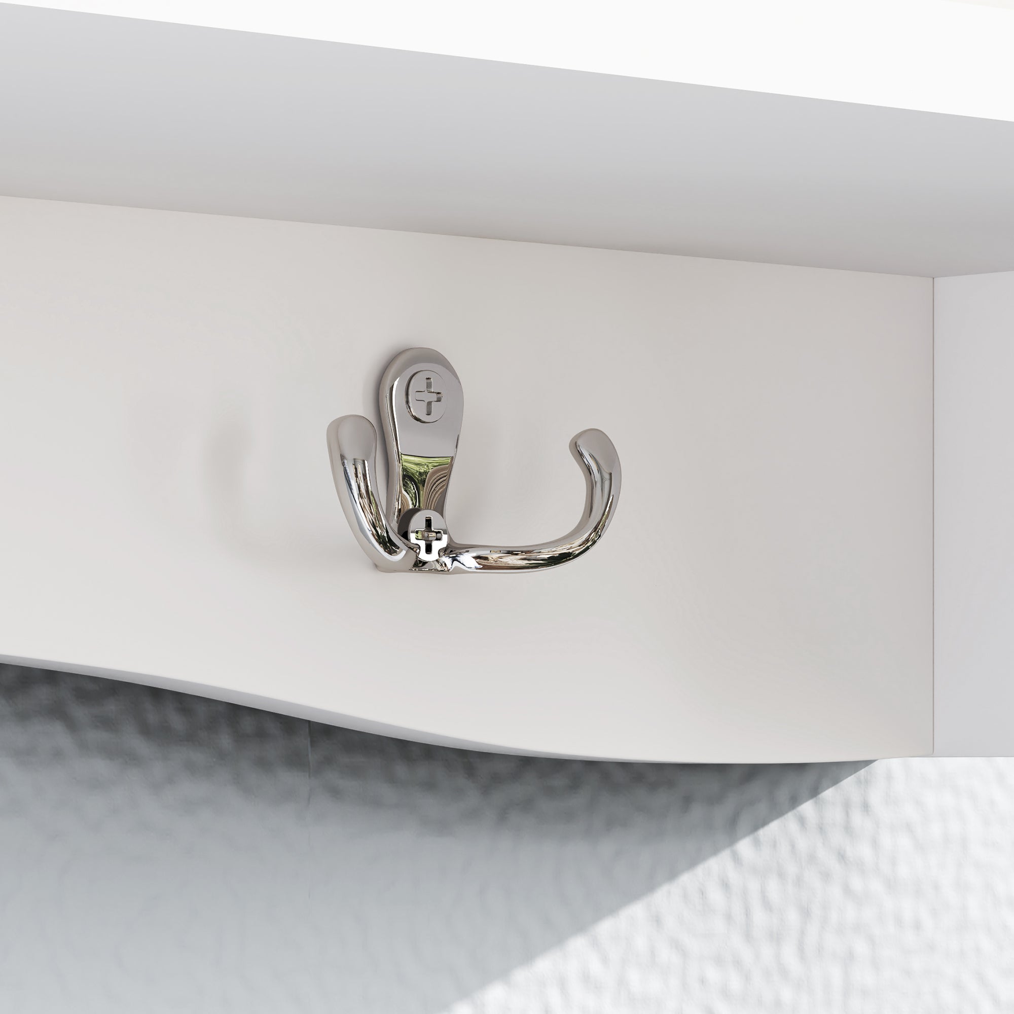 HOMCOM Coat Rack Wall Mount with Shelf, 28