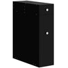 HOMCOM Small Bathroom Storage Cabinet, Space Saving Toilet Paper Cabinet, Narrow Bathroom Cabinet with Drawers and Hidden Storage, Black