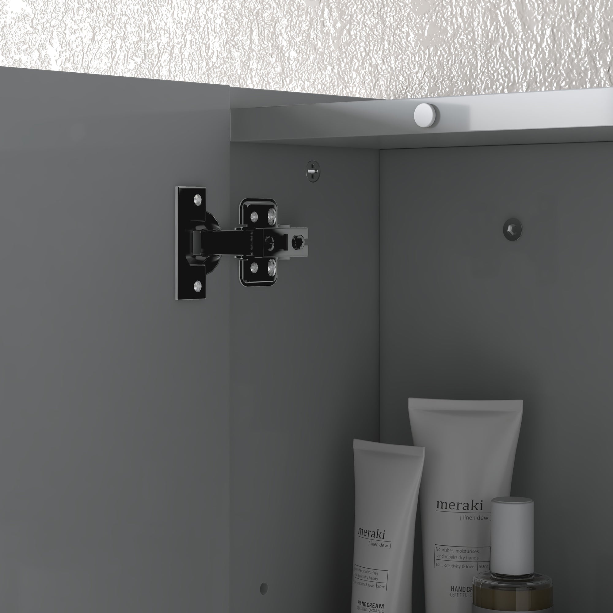 kleankin 28" x 24" Medicine Cabinet, Wall Mounted Bathroom Mirror Cabinet with Mirrored Doors, Adjustable Shelves, Grey