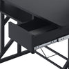 HOMCOM Computer Desk with Keyboard Tray, Writing Desk with Drawer, Workstation for Home Office, Black (35.4"Lx19.7"Wx39.4"H)