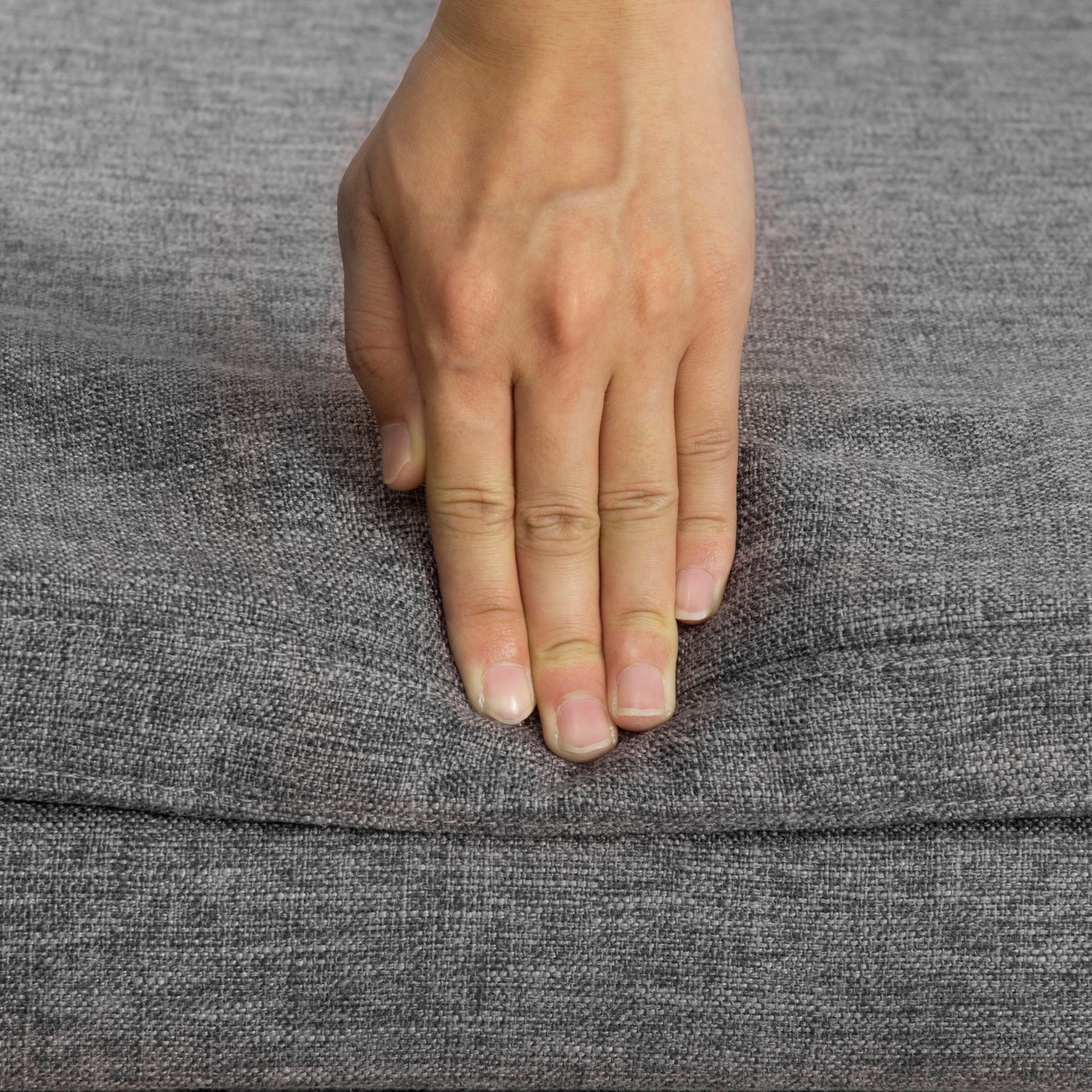 PawHut Modern Pet Sofa Cat or Medium Large Dog Bed W/ Removable Seat Cushion, Dark Grey