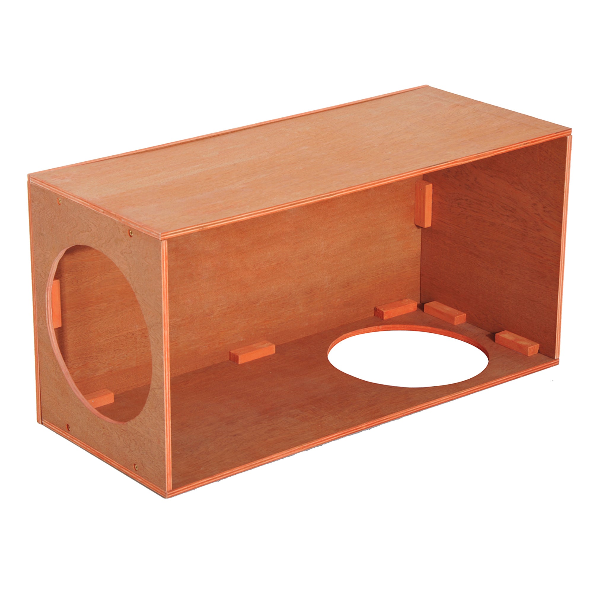PawHut Outdoor Rabbit Hideaway Shelter Indoor Cat Tunnel Garden Kitty Box House Pet Home Run Play Cage Waterproof 60Lx30Wx25H(cm)