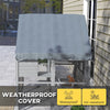 PawHut Catio Outdoor Cat Enclosure, Large Cat House with Waterproof Cover, 2 Resting Boxes, 4 Platforms, Bridge, Wooden Cat Cage Outdoor for 2-4 Kittens, 73" x 55" x 74", Grey