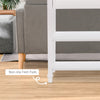 HOMCOM Console Table, Modern Entryway Table with Drawer and 2 Shelves, Sofa Table for Living Room, Hallway, White