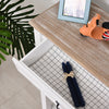 HOMCOM Console Table, Modern Entryway Table with Drawer and 2 Shelves, Sofa Table for Living Room, Hallway, White