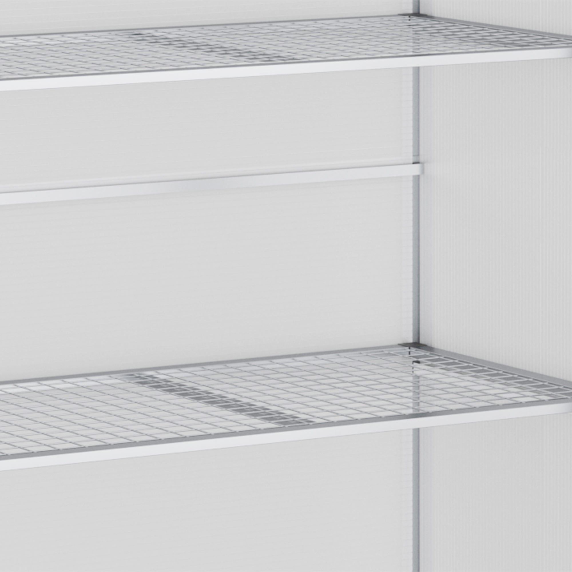 Outsunny Aluminum Cold Frame Greenhouse, Raised Planter Bed Protection with Openable Top and 2 Shelves for Outdoor Indoor, 52" x 23" x 55", Silver