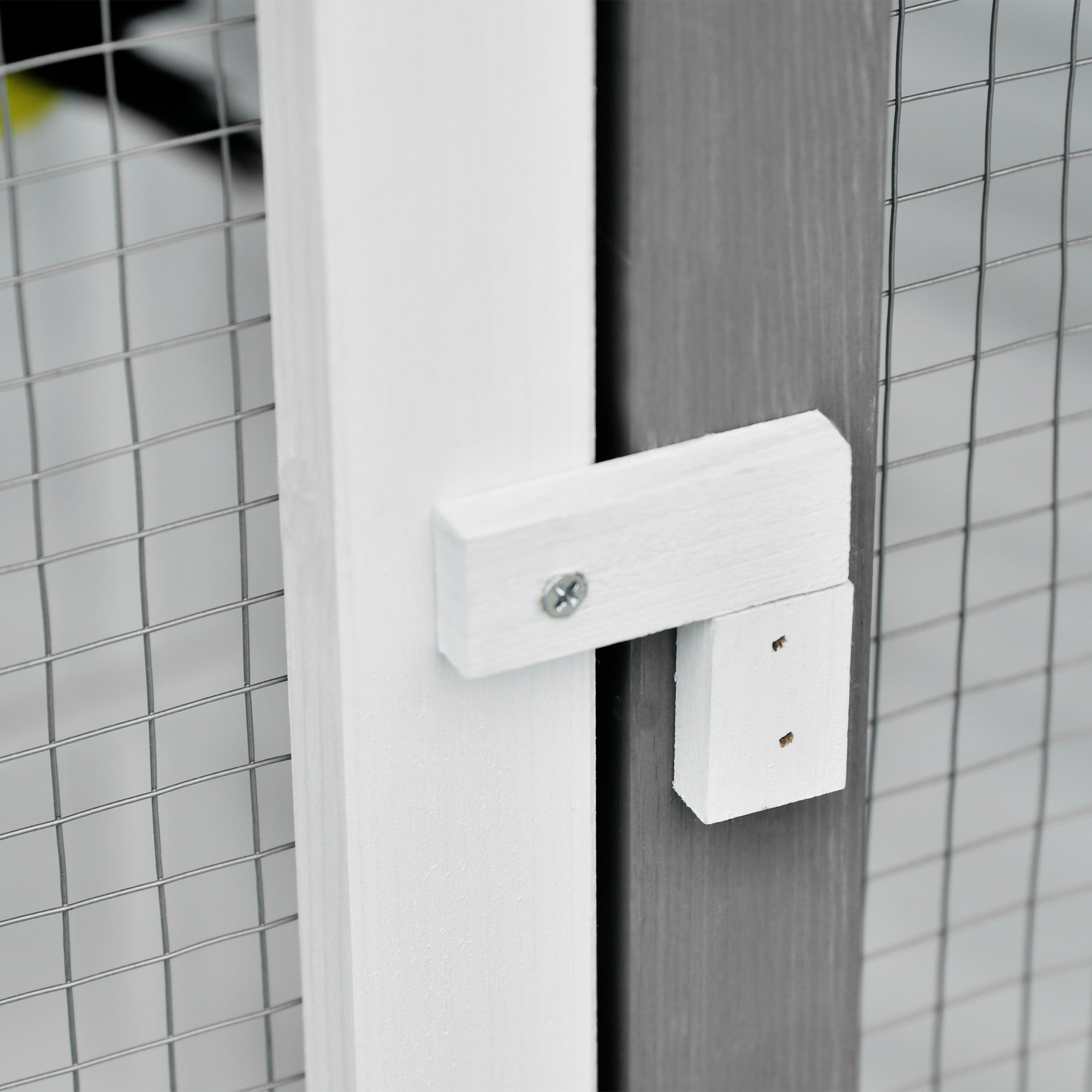 PawHut Large Wooden Aviary Bird Cage House for Budgie Canary Cockatiel Parrot Playing Zone with Perch Indoor Outdoor 125 x 125 x 183cm