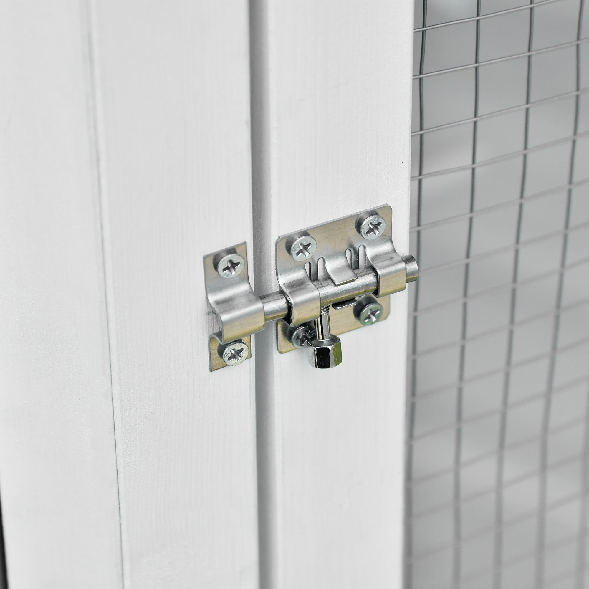 PawHut Large Wooden Aviary Bird Cage House for Budgie Canary Cockatiel Parrot Playing Zone with Perch Indoor Outdoor 125 x 125 x 183cm