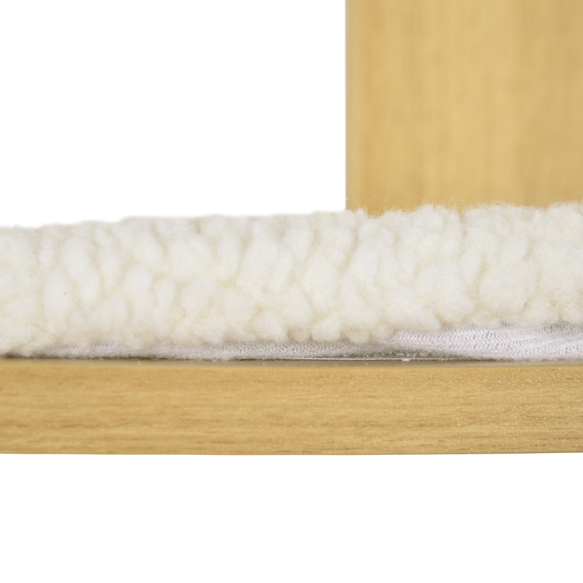 PawHut Cat Tree for Indoor Cats, Four-Layer Wall-Mounted Shelf, Cat Wall Furniture, Kitten Perch Climber Furniture w/ Cushions, Scratching Board - Oak Tone