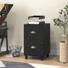HOMCOM Vertical Filing Cabinet with 2 Drawers, Lockable File Cabinet with Adjustable Hanging Bars for A4 and Letter for Home Office, Black