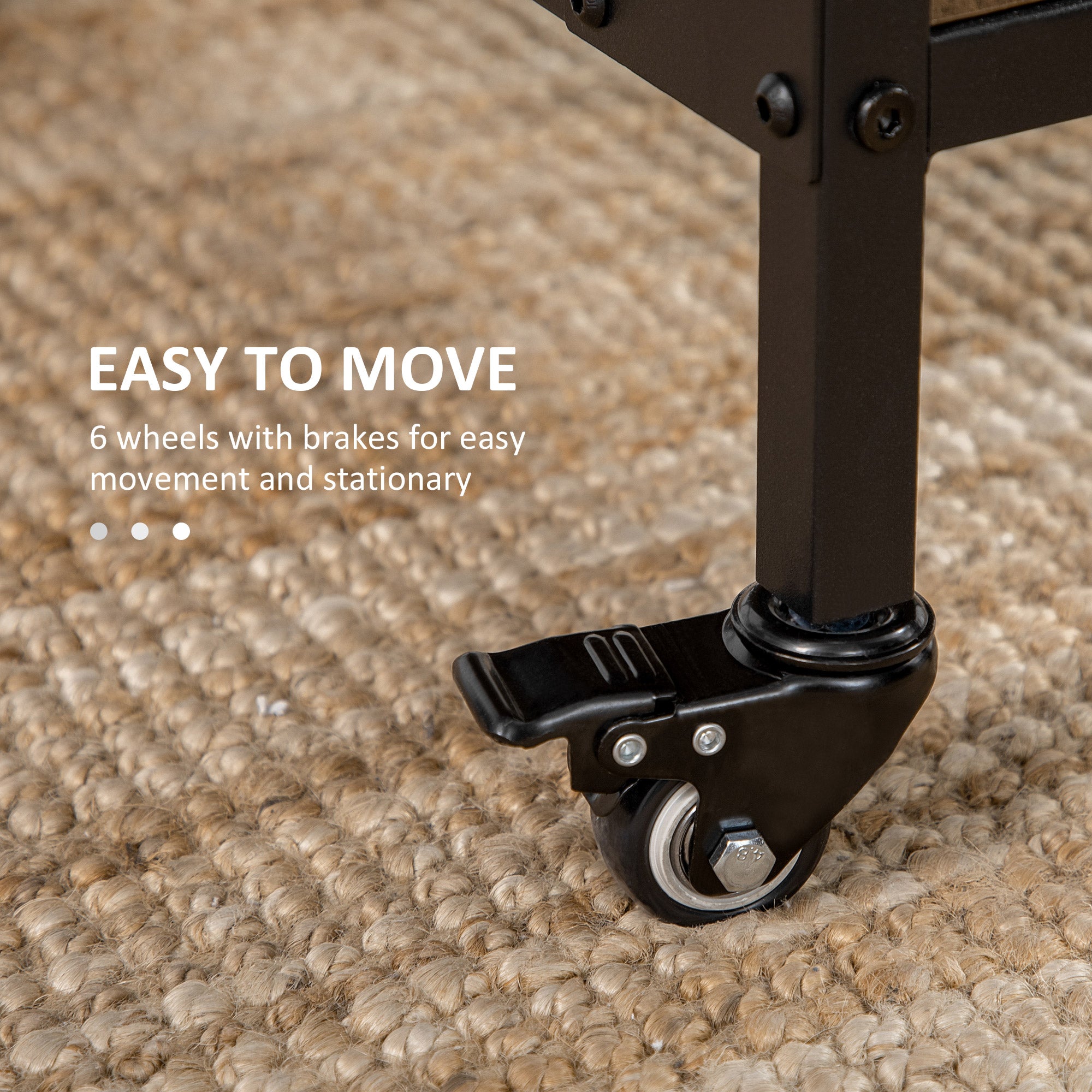 HOMCOM Folding Dining Table, Mobile Drop Leaf Table, Extendable Kitchen Table with Storage Shelf and 6 Wheels for Small Spaces, Distressed Grey