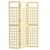 Outsunny 3 Panel Outdoor Wood Privacy Screen, 47.2" x 66.9" Folding Room Divider/Trellis for Home, Patio, Deck, Natural Wood