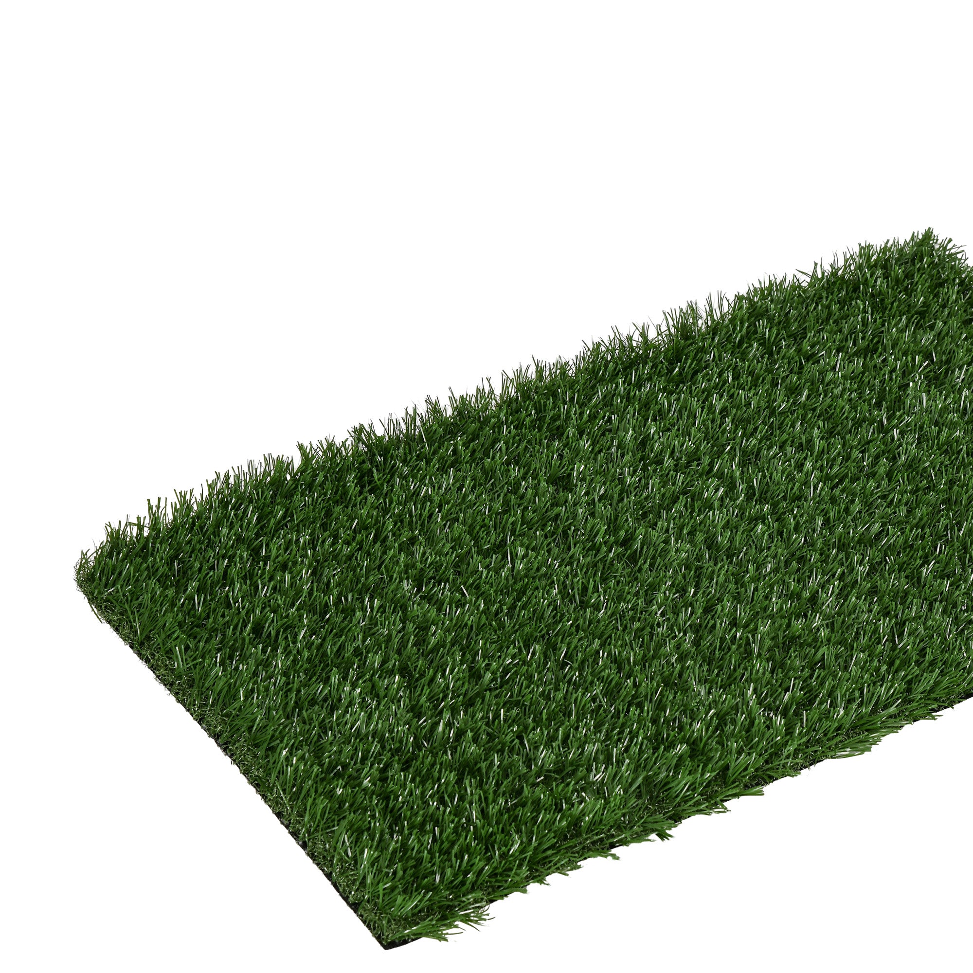 PawHut Dog Toilet, Artificial Grass for Dogs with Tray for Potty Training Indoor Outdoor Use, Puppy Dog Grass Pad Easy to Clean, 2 Packs, 67 x 41cm, Green