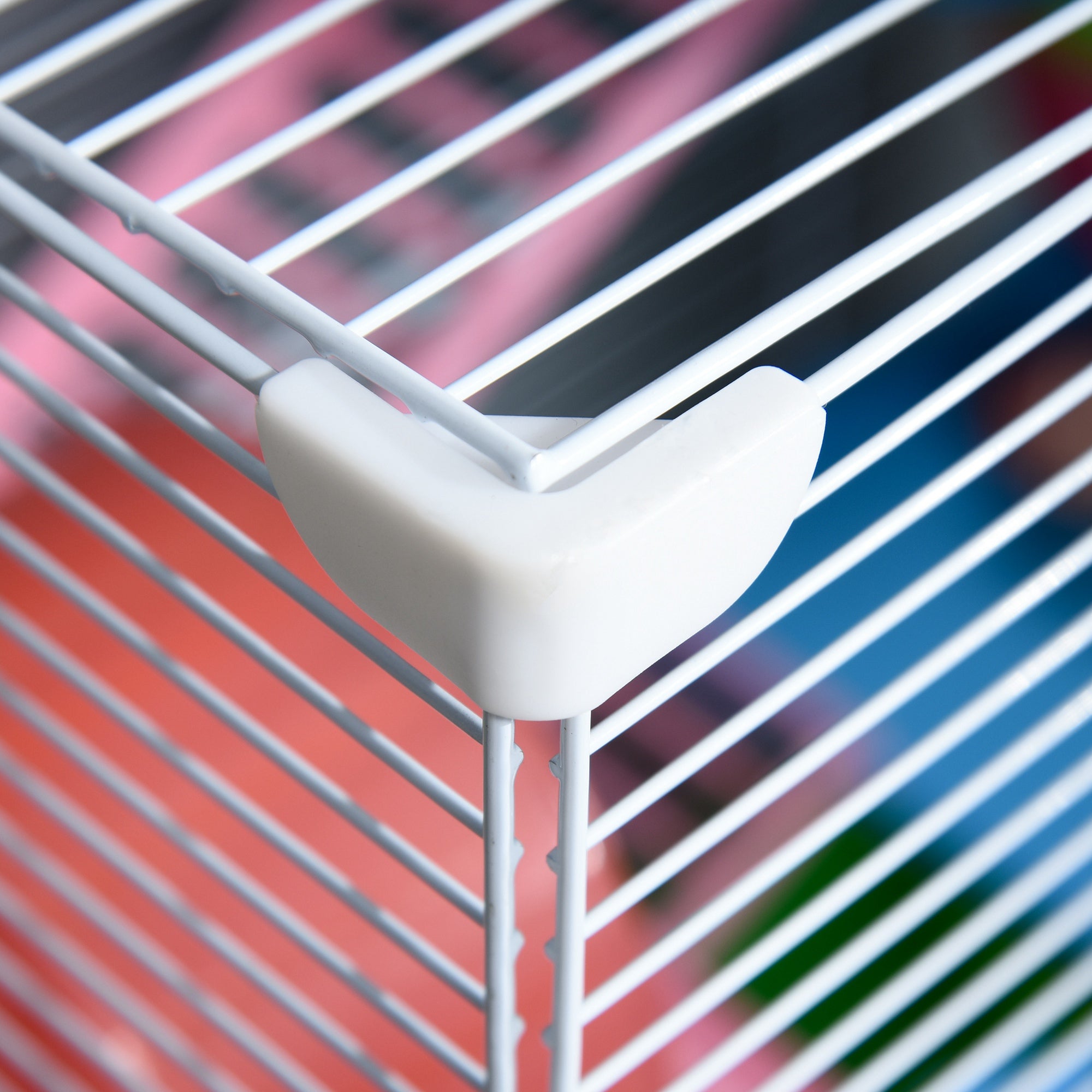 PawHut 5 Tiers Hamster Cage Portable Animal Travel Carrier Habitat with Exercise Wheels Play Tube Water Bottle Dishes House Ladder for Gerbils, Green