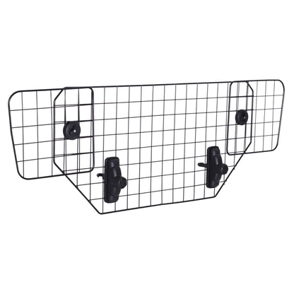 PawHut 35"- 48" Vehicle Pet Barrier Adjustable Dog Fence for Car SUV Truck Universal Fit Expandable Safe Guard Gate Black