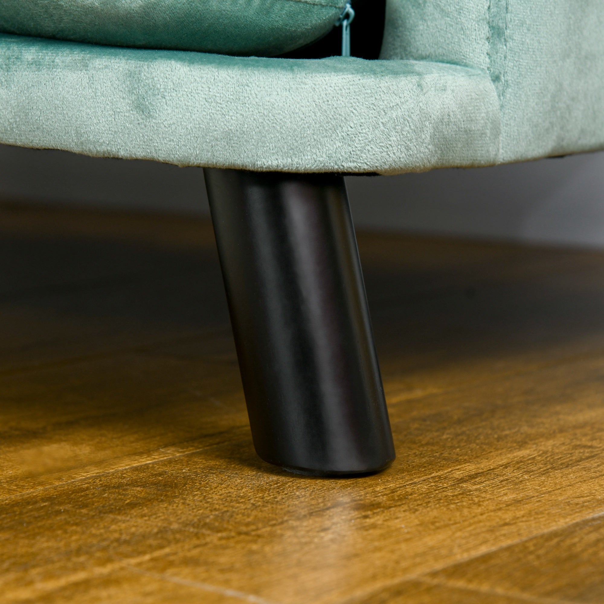 PawHut Dog Couch Pet Sofa Cat Bed with Removable Cushion Wood Legs for Medium and Large Dogs, Green