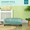PawHut Dog Couch Pet Sofa Cat Bed with Removable Cushion Wood Legs for Medium and Large Dogs, Green