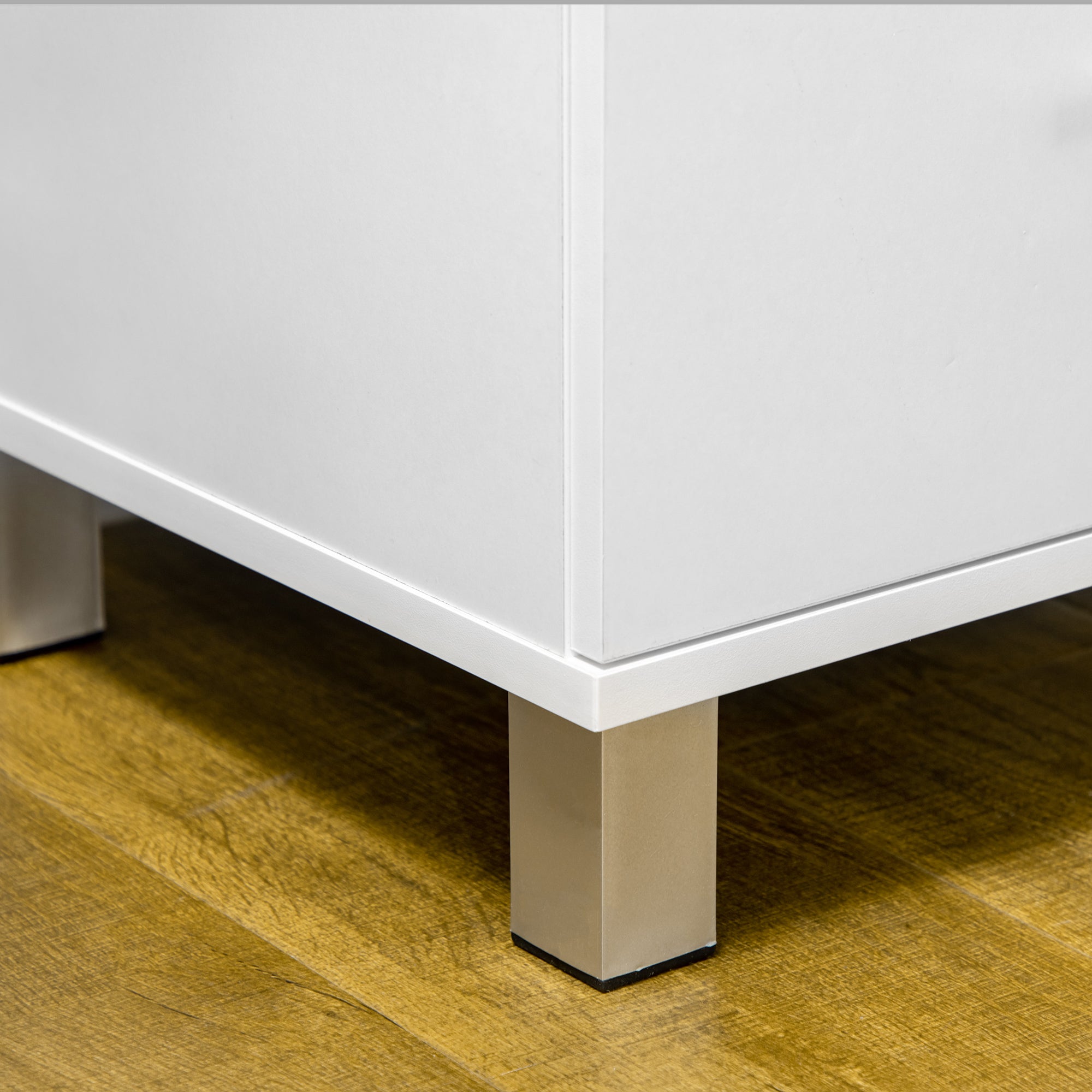 HOMCOM Chest of Drawers, Modern Dresser for Bedroom, 6 Drawer Dresser for Living Room, White