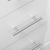 HOMCOM Chest of Drawers, Modern Dresser for Bedroom, 6 Drawer Dresser for Living Room, White