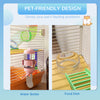 PawHut 5 Tiers Hamster Cage Portable Animal Travel Carrier Habitat with Exercise Wheels Play Tube Water Bottle Dishes House Ladder for Gerbils, Orange