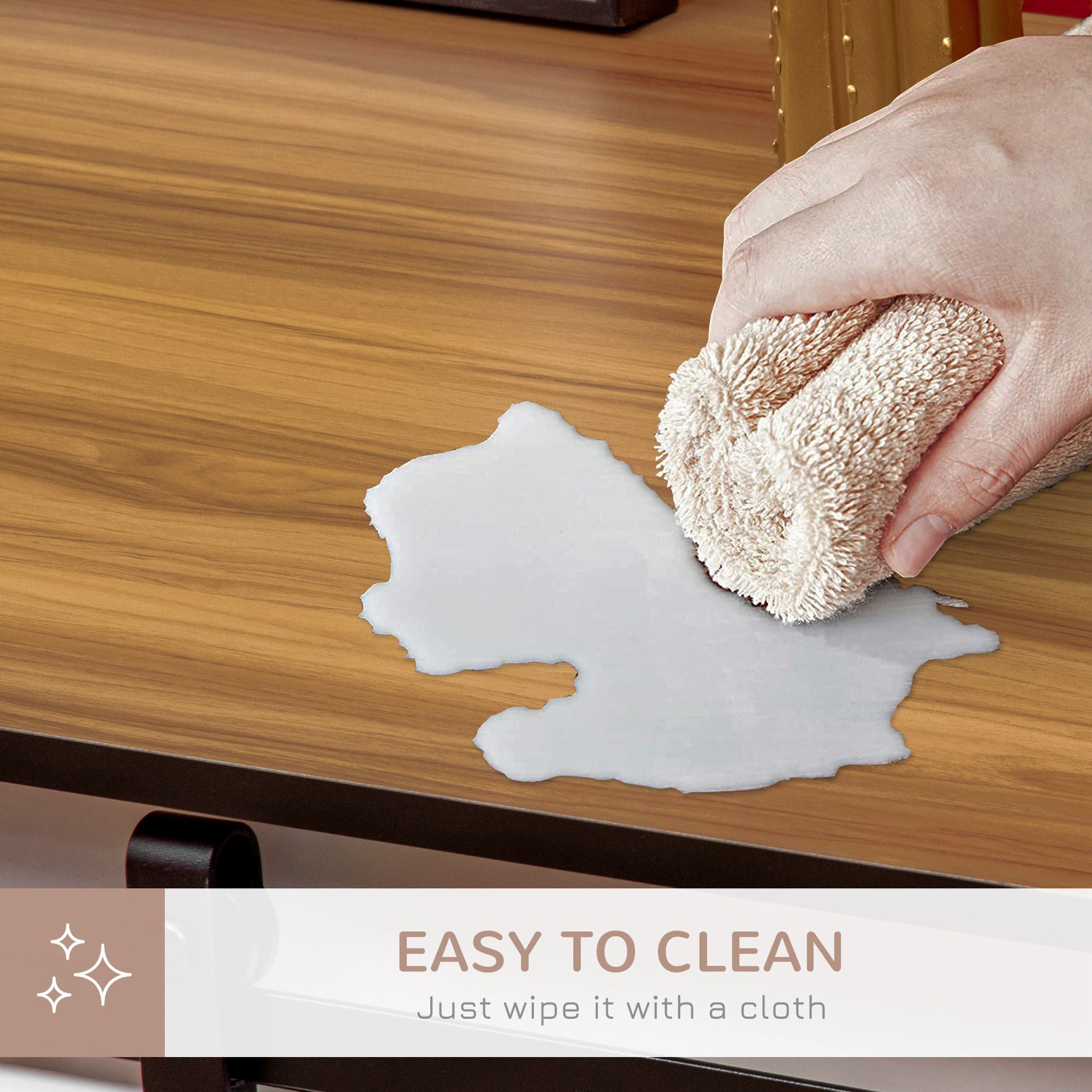 PawHut 47in Dog Crate Furniture with Divider Panel, Wooden Dog Kennel TV Stand for Large Dogs, Pet House Side Table for 2 Small Dogs with Two Rooms Design, 2 Sliding Doors, White