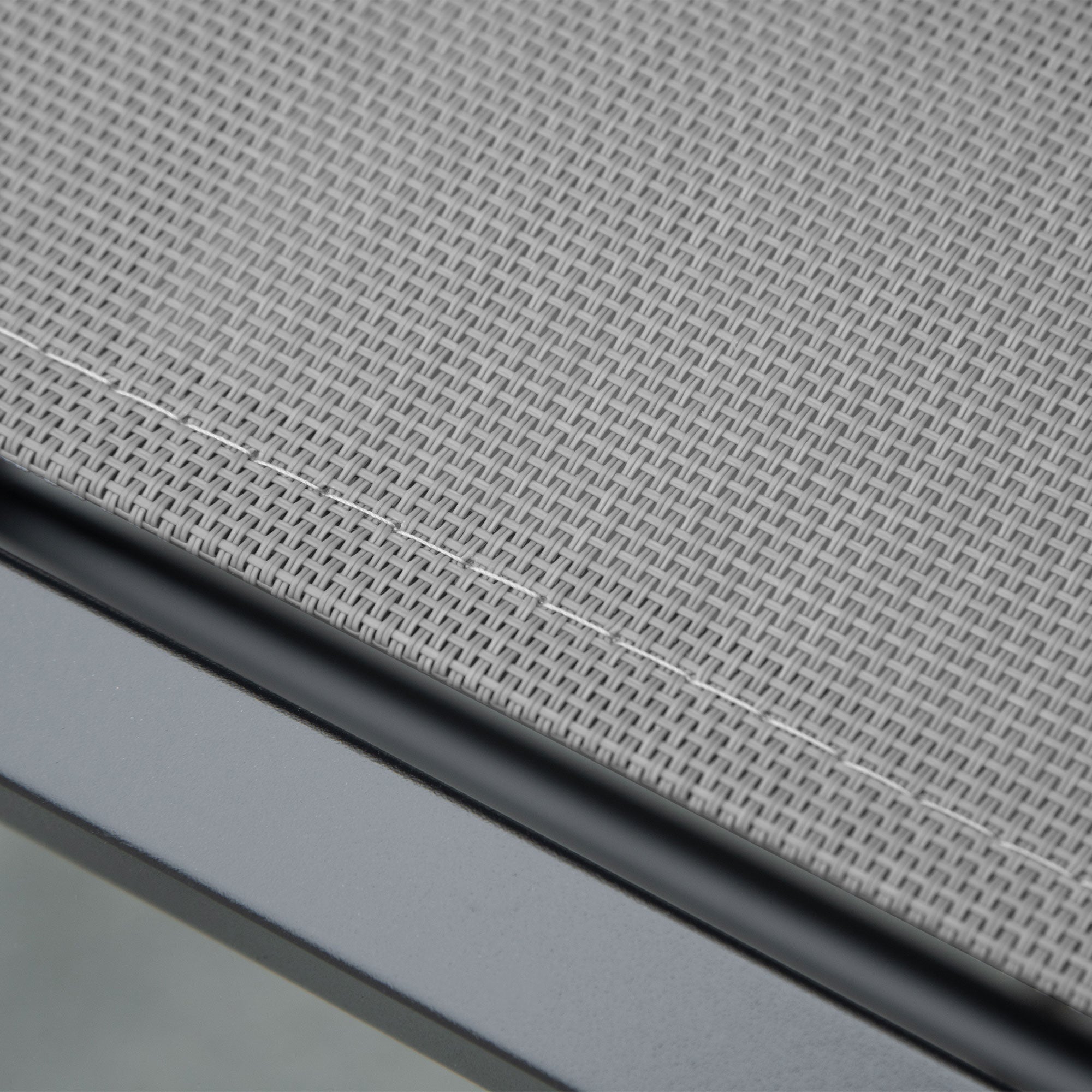 Outsunny Patio Glider with Breathable Mesh Fabric Seat & Backrest, Metal Frame Outdoor Glider Swing Chair with Curved Armrests, for Lawn, Garden, Porch, Backyard, Poolside, Light Grey