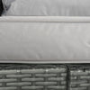 Outsunny Patio Furniture with Cushions, 6 Pieces PE Wicker Patio Sectional Furniture Conversation Set w/ a Three-Seat Sofa, 2 Recliner Chairs, 2 Footstools & Table, Grey